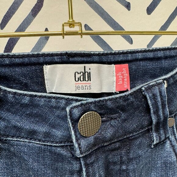 Cabi #3750 Tuxedo Straight Leg Jeans - 4 - Picture 4 of 5